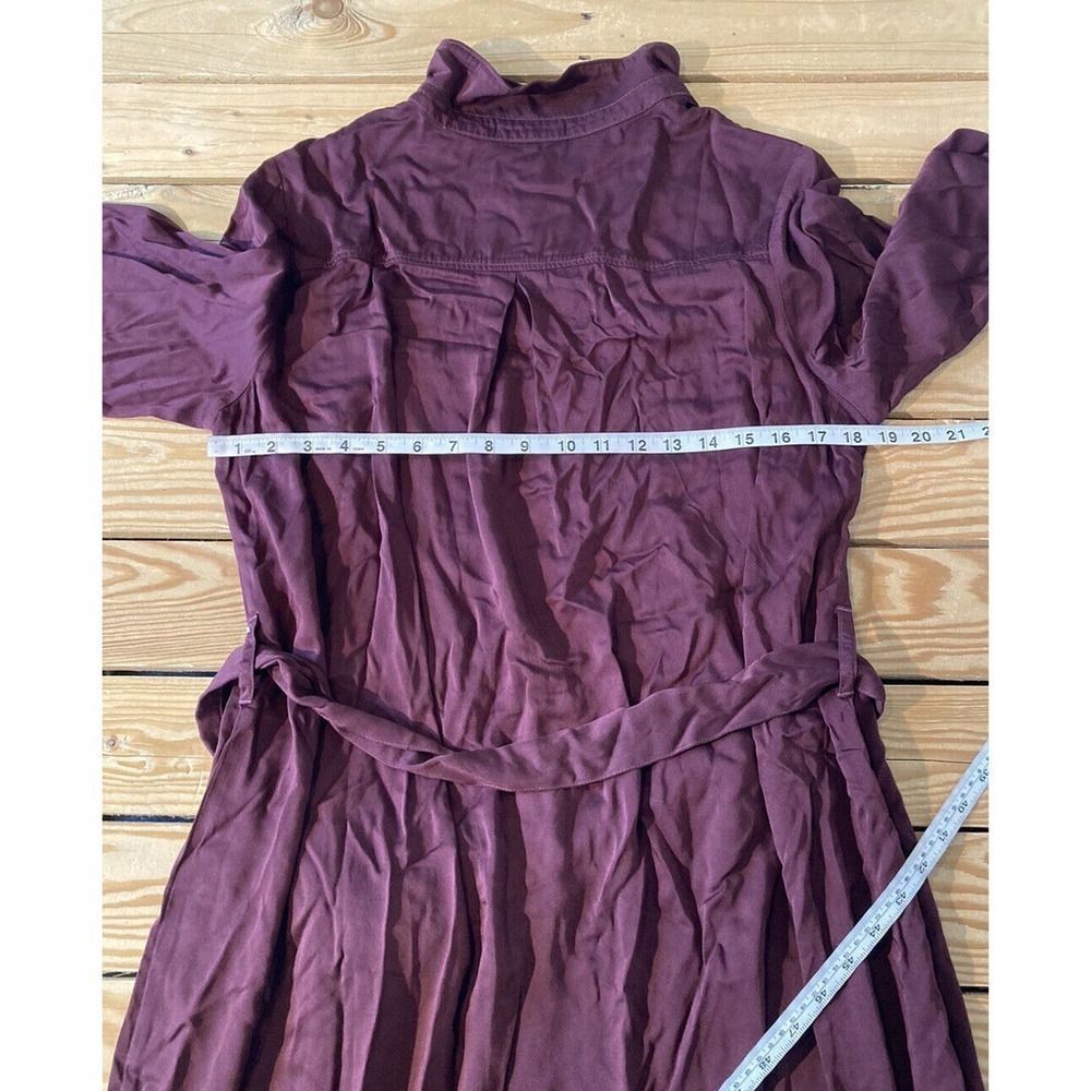 NEW Side Stitch Midi Shirt Dress Size Medium Women’s Berry Patch Pockets - Picture 7 of 9